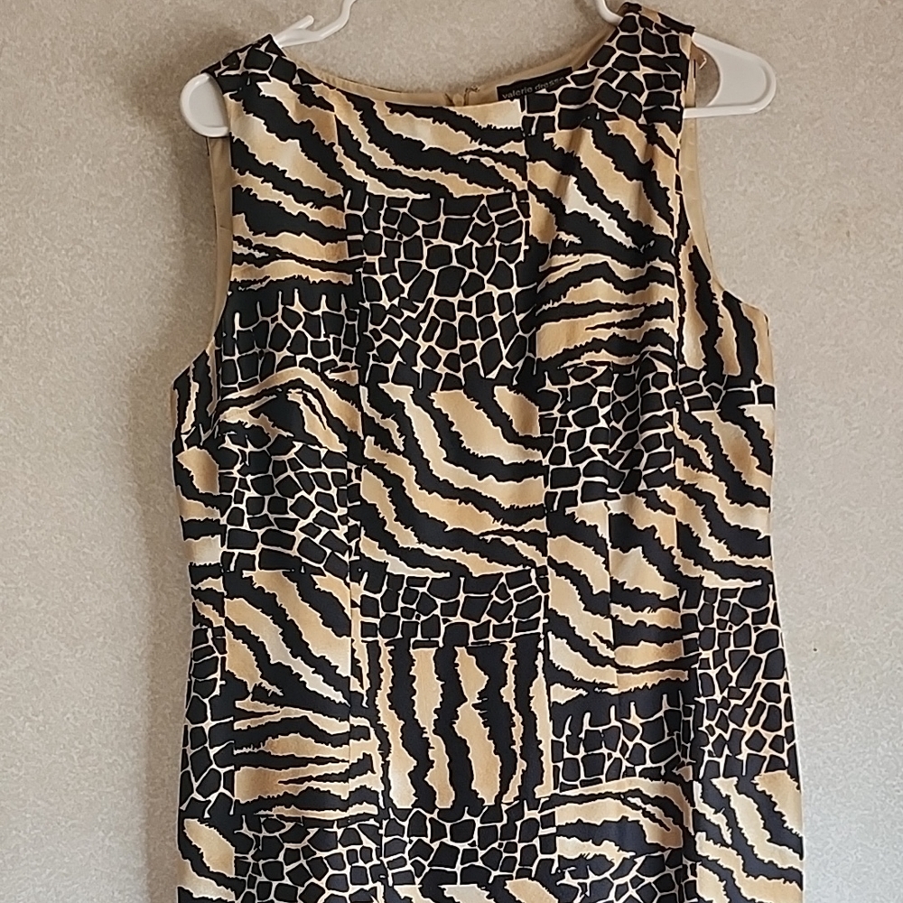 Valerie Dresses Silk Animal Print Dress